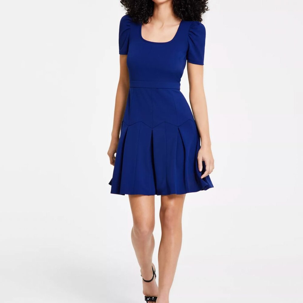 Karl Lagerfeld Blue Patterned Dress